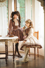 Miss Point - Classical Chocolate - Classic Lolita Skirt Elegant Striped SK