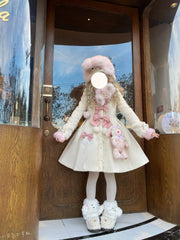 Sakurahime - Sweet Cookie - Sweet Lolita Coat Detachable Cape Pastel Outwear