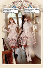 Akiyama Future Studio - Miracle Circus - Kawaii Lolita Dress Bust-Supporting JSK with Circus Prints