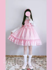 Strawberry Witch - Sweet Lolita JSK Multicolored Lolita Dress