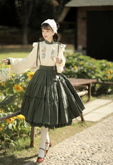 Meow Jun - Sunflower Appointment - Chinese Style Skirt and Blouse