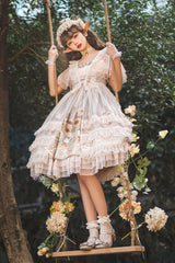 Designer's Gift - Flower and Letter - Classic Lolita JSK Dress