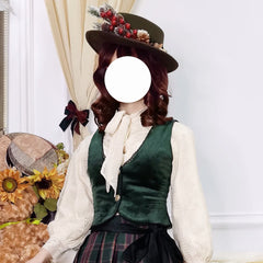 Miss Point - Ode to Joy - Elegant Lolita Winter Velvet Vest Customized