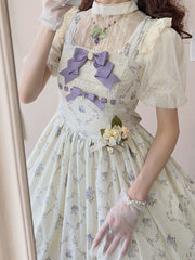 Miss Point - Kaleidoscope - Classical Lolita Shirt Dot Gauze Detachable Puff Sleeve Blouse Customized