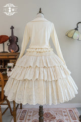 Miss Point - Customized Lolita Skirt Embroidery Lace Cotton Lolita Skirt