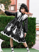 Niu Niu - Plus Size Lolita OP Dress Black Long Sleeve