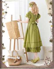 Forest Wardrobe - Forest Gallery - Country Lolita OP Dress Elegant Tencel Dress