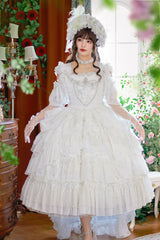 One Night - Dolores - Wedding White Lolita Dress Princess Bridal OP