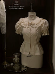 Nololita - Nightingale - Old School Lolita Shirt with Detachable Sleeves