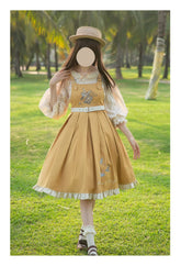 EESSILY - Flying Bird - Plus Size Elegant Lolita JSK Dress With Bird Embroidery