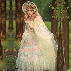 Cat Fairy - The Floating Fireflies and Dreams - Gorgeous Wedding Lolita Tea Party Dress