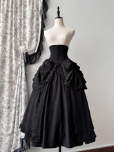 Muppet Mind Ben - Dreaming - Gothic Lolita Skirt Fishbone Long Skirt Ruffled Hem