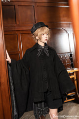 Princess Chronicles - ShenYao - Ouji Lolita Winter Black Long Coat