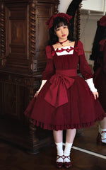 Sweet Wood - Annie's Gift - Elegant Velvet Lolita OP Dress
