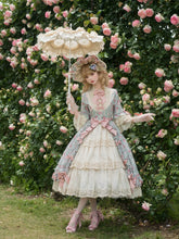 Miss Point - Lilyka Garden - Classic Lolita OP Dress Set Elegant Floral Wall Princess Sleeve