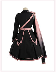 Chunlv Lolita - Dark Pink Military Lolita OP Dress Lolita Cloak