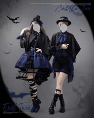 CastleToo - Evil Twins - Ouji Lolita Dress Lolita Vest Shirt Shorts Skirt Set
