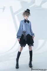Princess Chronicles - Narrative Rule - Ouji Lolita Prince Shorts Set Long Vest