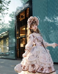 Miaoplus - Romantic Seizure - Sweet Lolita OP Mutton Sleeve Lolita Dress