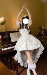 Sugar Girl - Rose Tale - Sweet Lolita JSK Summer Lolita Suspender Dress