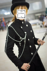 La Pomme - Rinngo Himoto - Ouji Lolita Neutral Cloak with Cross Chain