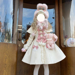Sakurahime - Sweet Cookie - Sweet Lolita Coat Detachable Cape Pastel Outwear