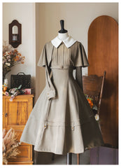 Forest Wardrobe - Forest Antique Box - Classic Lolita OP Dress with Detachable Short Cape