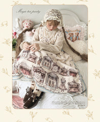 Magic Tea Party - Box Theatre - Classical Lolita Beige Rabbit Print JSK