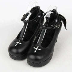 Angelic Imprint - Gothic Lolita Wings and Cross Shoes for Chistmas