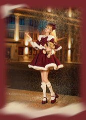 Tan Tuan - Winter Lolita Dress New Year Lolita JSK Plush Cape Set