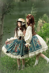 Miss Point - Praise of Abundance - Bavarian Velvet Lolita Jumper Dress
