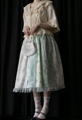 SweetDreamer - Nemo's Garden - Country Lolita Patchwork Skirt