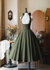 Forest Wardrobe - Vintage Lolita Fishbone Halter SK, Autumn Jacket