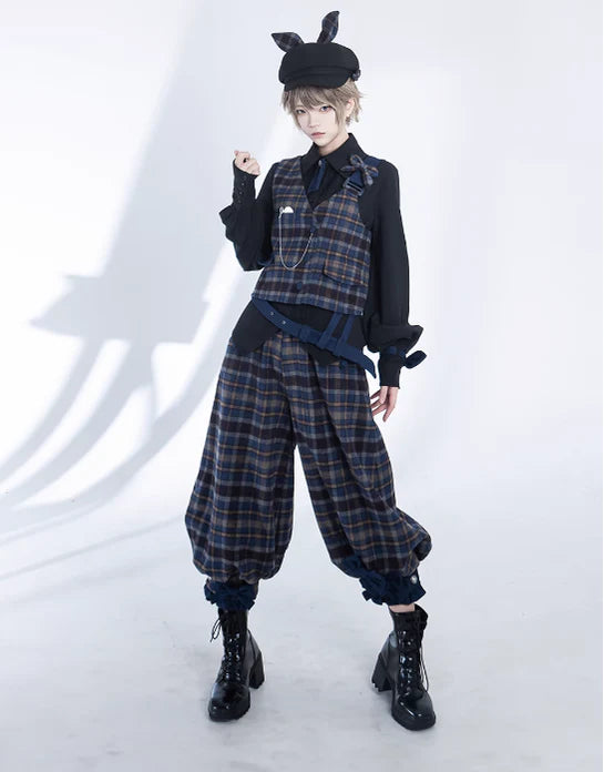 Princess Chronicles - Secret Morning News - Ouji Lolita Pants Vest Set