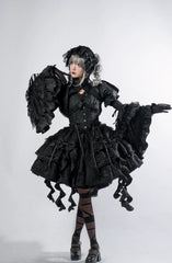 Smoothy - Caliburn - Gothic Lolita JSK Dress with Bolero with Detachable Sleeves