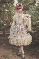 Infanta - Fairytale Town Prom - Printed Tea Party Classic Lolita JSK Suit