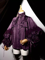 ZJstory - Dragon Bone Cemetery - Gothic Lolita Long Sleeve Blouse