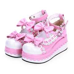 Angelic imprint - Multicolors Sweet Bow Lolita Platform Shoes