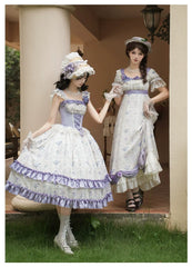 With PUJI - Iris Secret - Twins Lolita Summer Dress, Empire OP, Bodice JSK