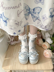 MODO - Deep Sleep Dream - Kawaii Lolita Shoes Muffin Platform Round Toe