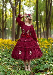 Infanta - Melaleuca Lily - Embroidery Country Lolita Blouse and Skirt