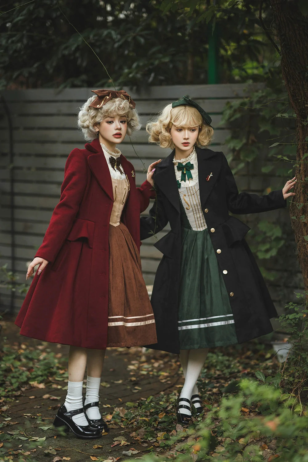 Miss Point - Golden Movement - Elegant Lolita Woolen Coat Quilted Overcoat Customized