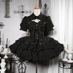 OCELOT - Contract Cross - Gothic Sweet Lolita Short Dress
