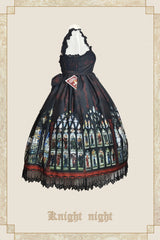 Knight night - The Saint Priest - Stained Glass·Sain Lolita Jumper Dress