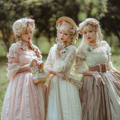 Miss Point - The Sally Gardens - Fish Bone High Waist Lolita Skirt