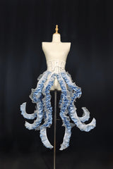 Camouflage Humanoid - Eerie Devour - Gothic Lolita Tentacle-like Petticoat and Short-Sleeved OP