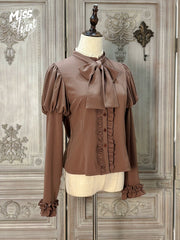 Miss Point - Classical Chocolate - Classic Lolita Blouse Customized Reteo Lolita Shirt