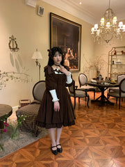 Sweet Wood - Annie's Gift - Elegant Velvet Lolita OP Dress