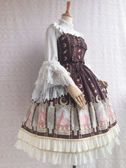 Yilia - Constellation Printing Chiffon Lolita JSK Dress