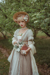 Miss Point - The Sally Gardens - Elegant Lolita Lotus Sleeves OP Dress